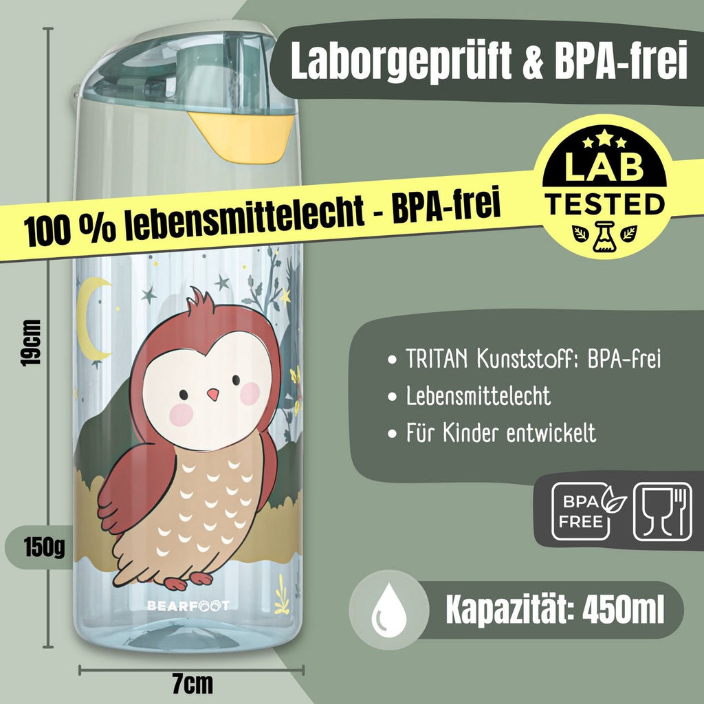 Kinderwaterfles, lichte waterfles - uiltje zeg