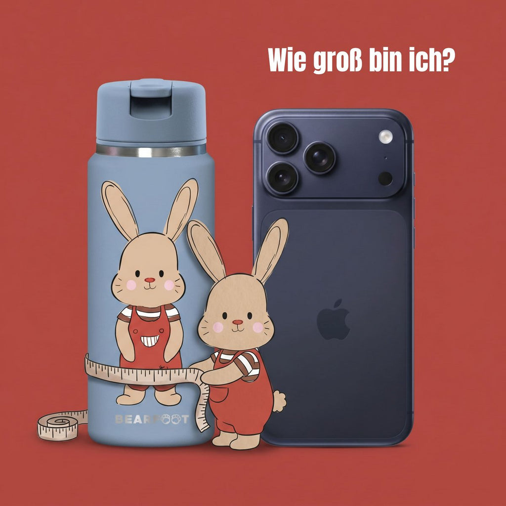 TINY Thermo kinderdrinkfles RVS - konijn