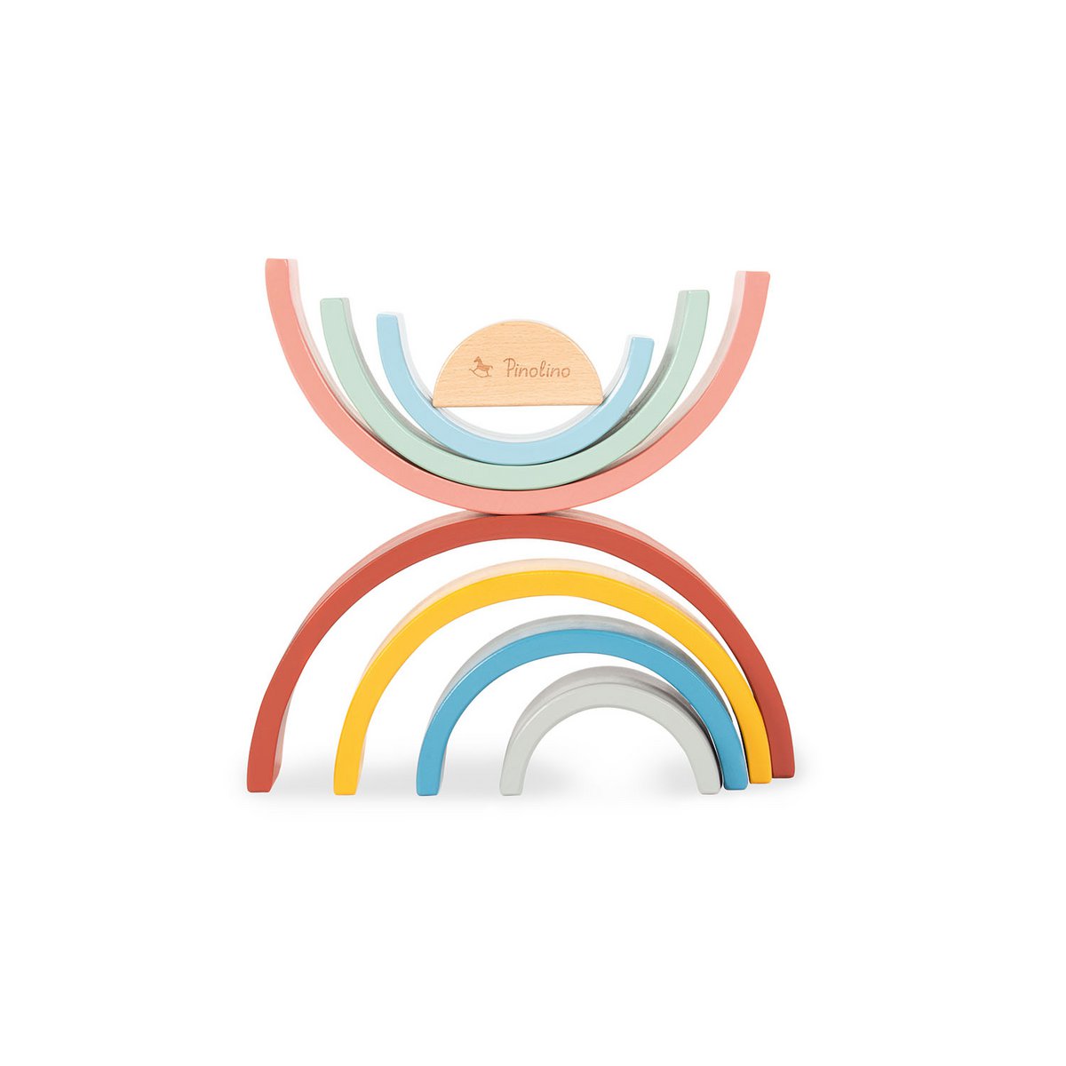 Houten stapel regenboog Ruby