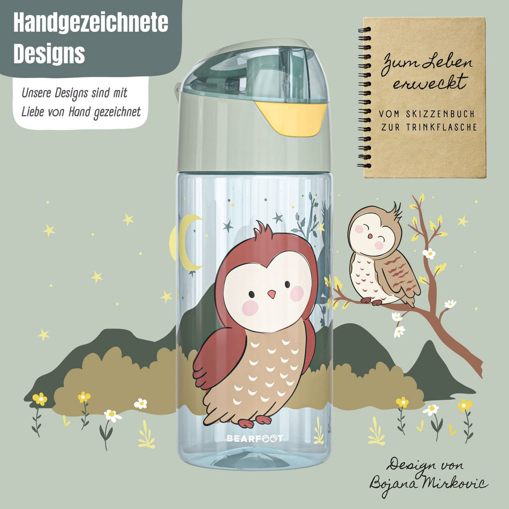 Kinderwaterfles, lichte waterfles - uiltje zeg