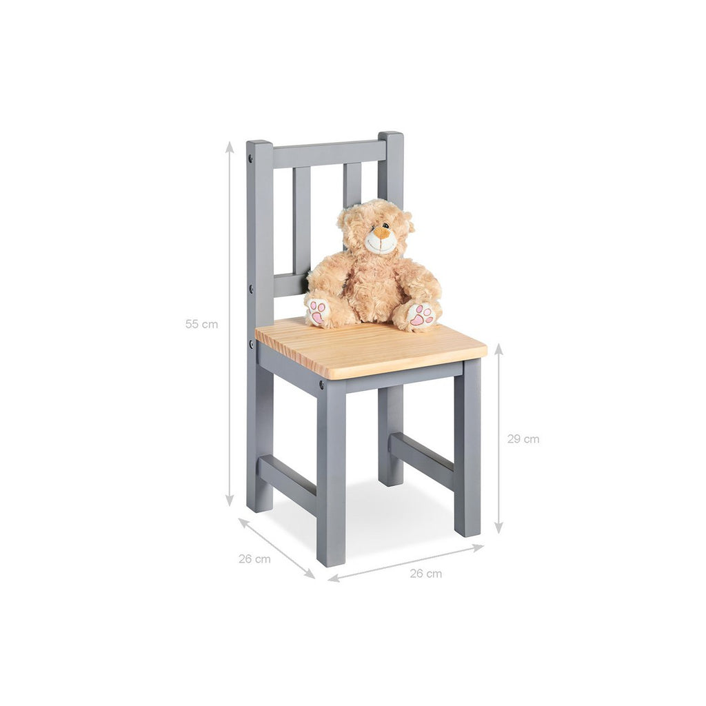 Pinolino Kinderstoel Fenna – Grijs/Naturel