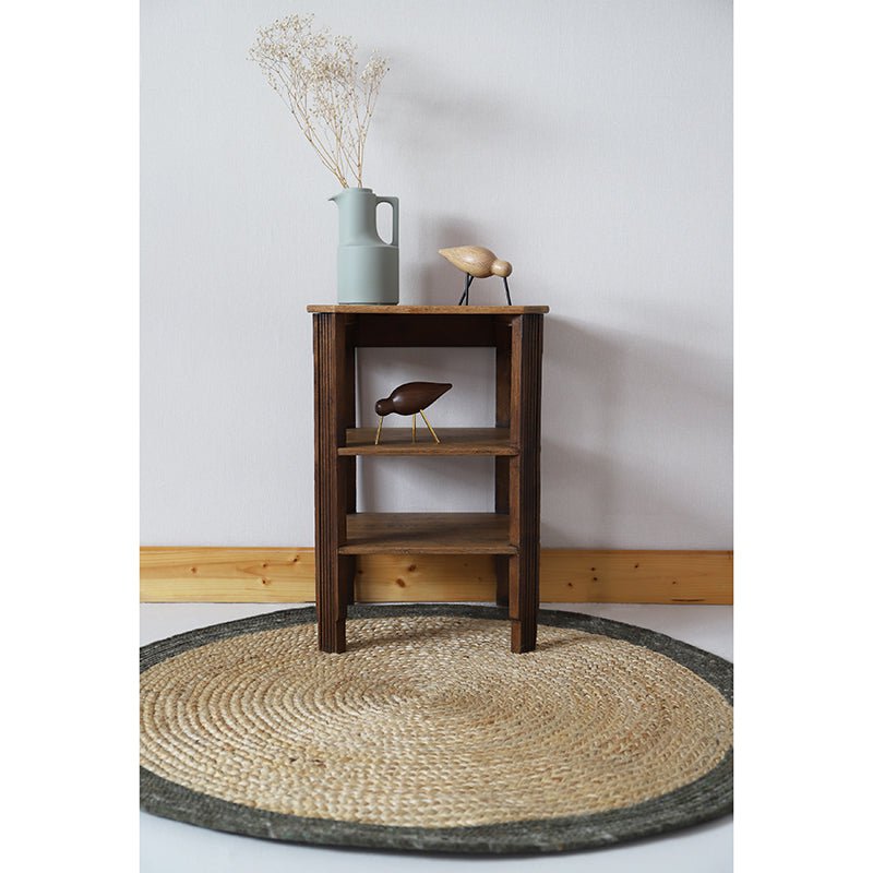 YUKI OLIVES vloerkleed van jute en wol