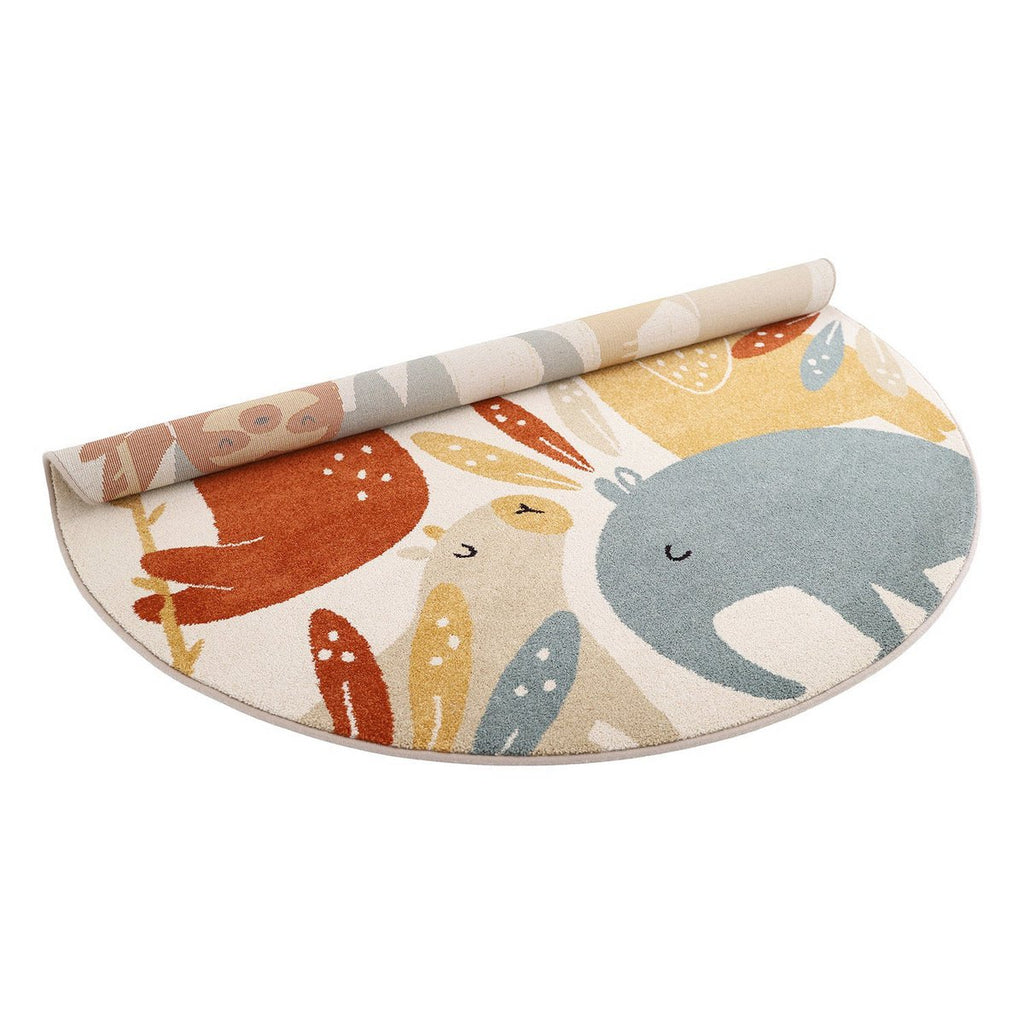 Nattiot Jungle Sunrise Vloerkleed - Rond - Tijger & Luiaard