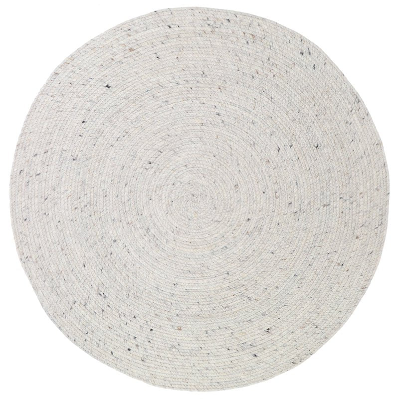 Rond vilten wollen vloerkleed NEETHU NATURAL S