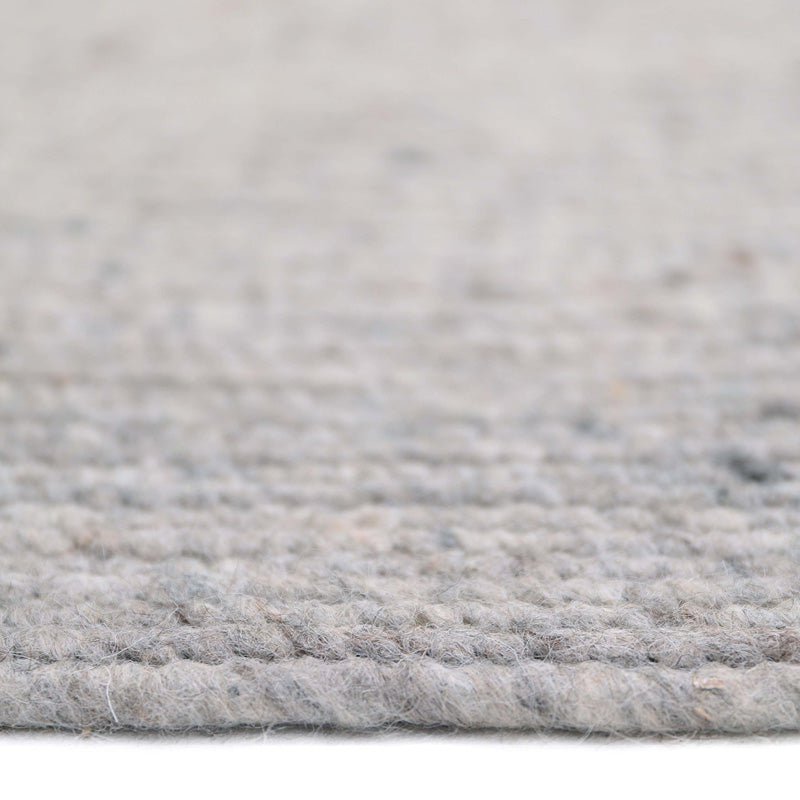 Rond vilten wollen vloerkleed NEETHU GREY S