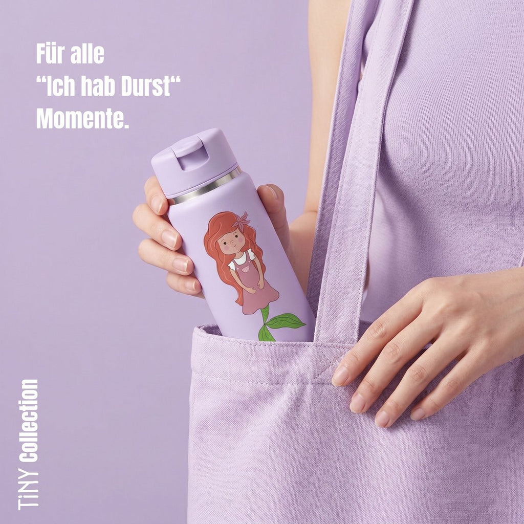 TINY Thermo kinderdrinkfles RVS - zeemeermin