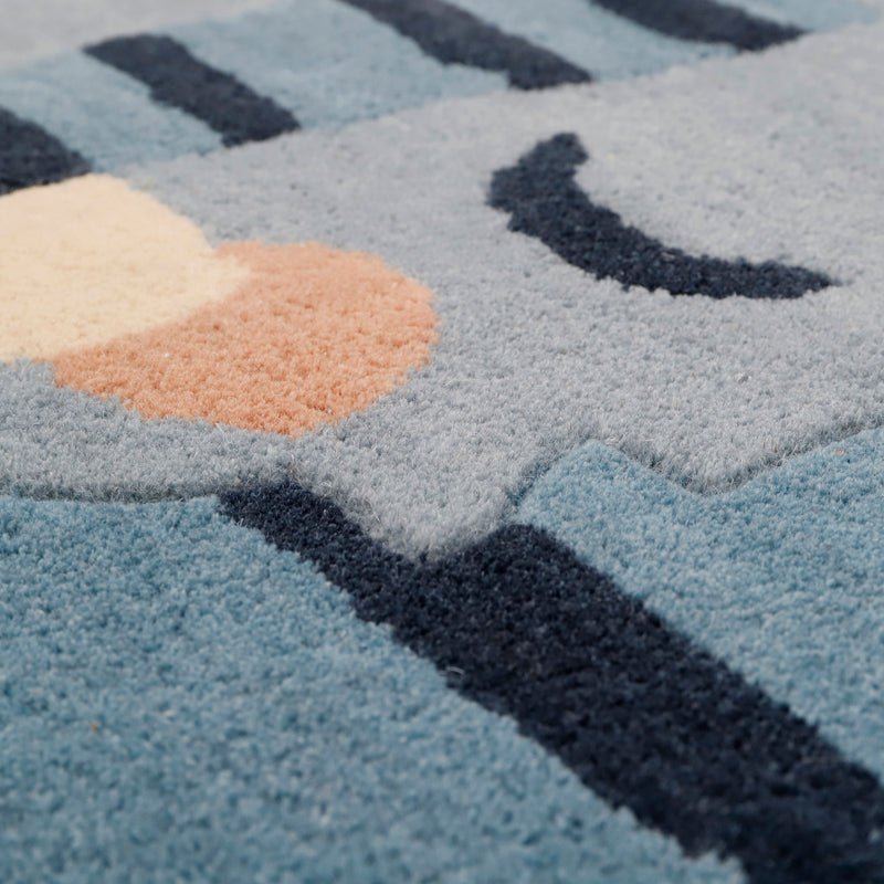 BLAUWE TIGGER tijger kindertapijt