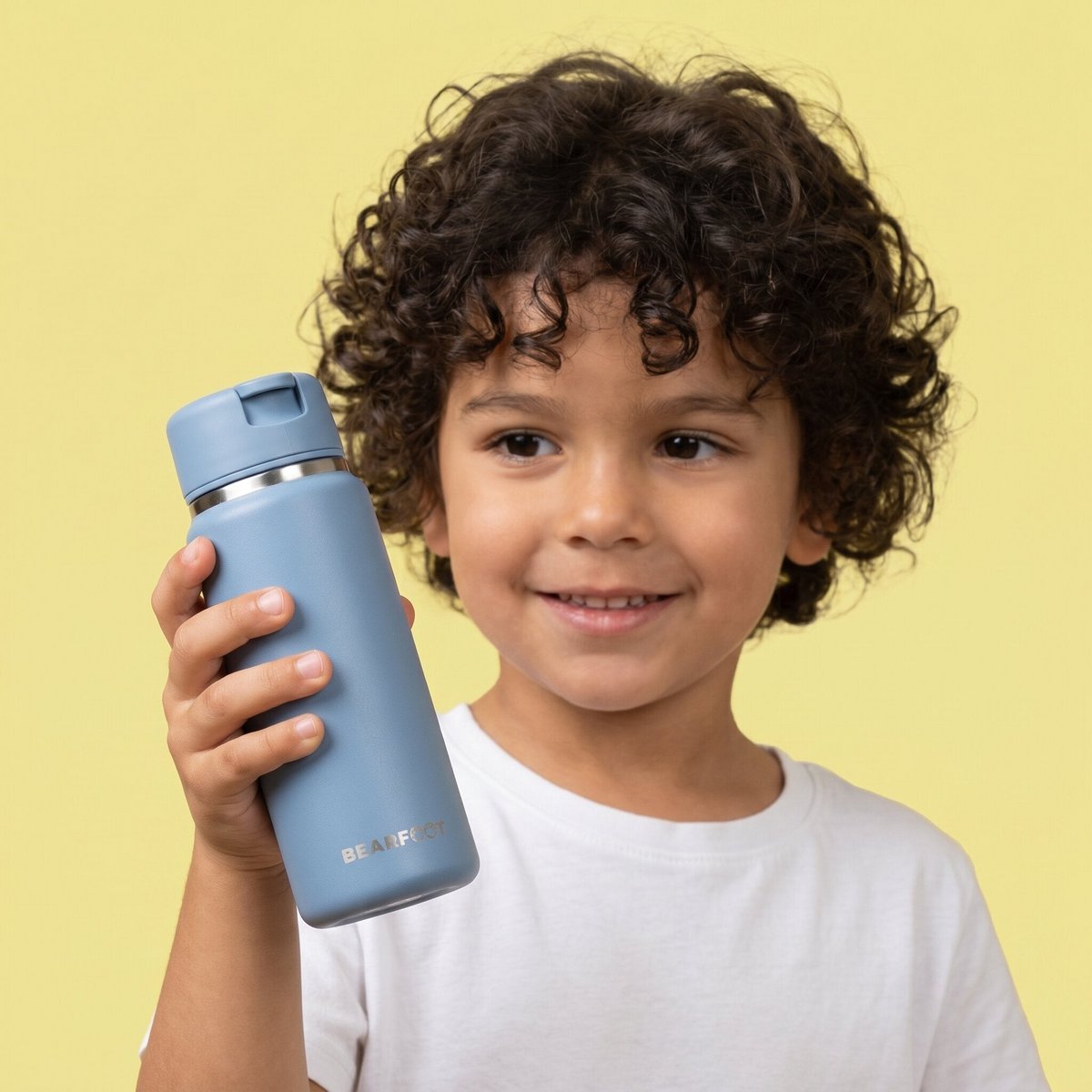 TINY Thermo kinderdrinkfles RVS - blauw
