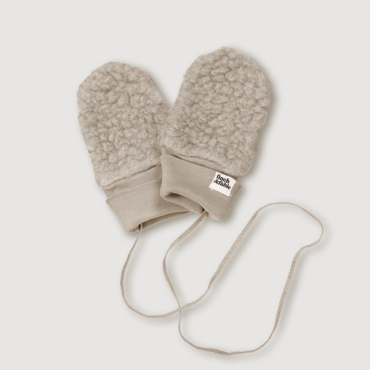 Wollen Sherpa Wanten - Zand