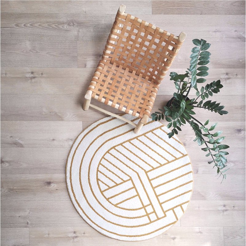 Geometrisch rond vloerkleed LUISA S