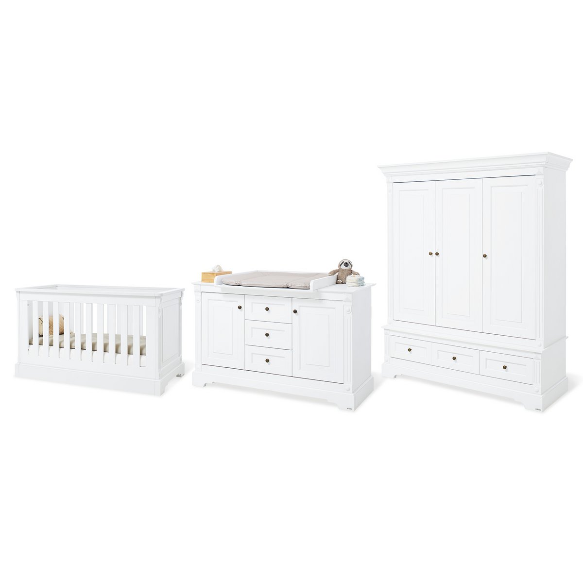 Pinolino Kinderkamer Emilia – 3-delig – Extra Breed + Grote Kledingkast