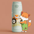 Thermo kinderdrinkfles RVS - tractor groen