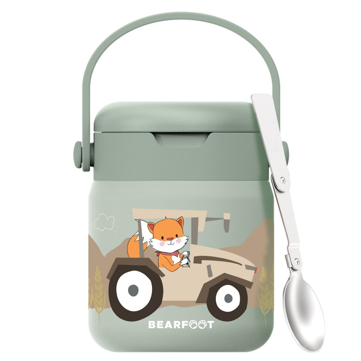 Thermoscontainer kinder RVS - Tractor Sabei