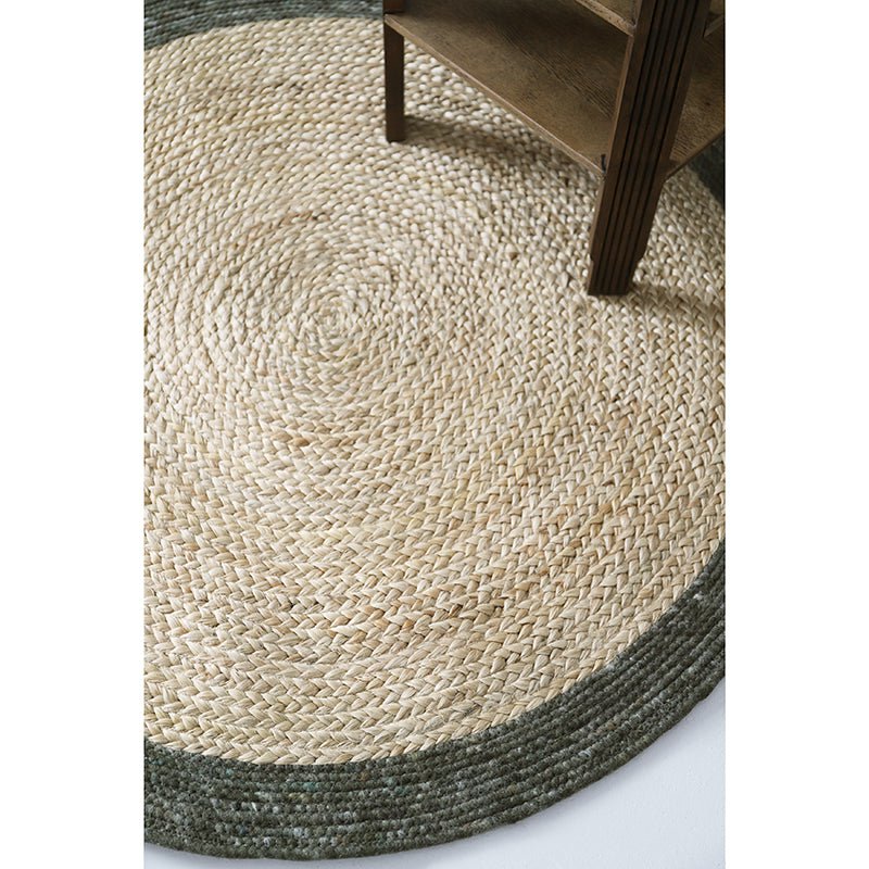 YUKI OLIVES vloerkleed van jute en wol