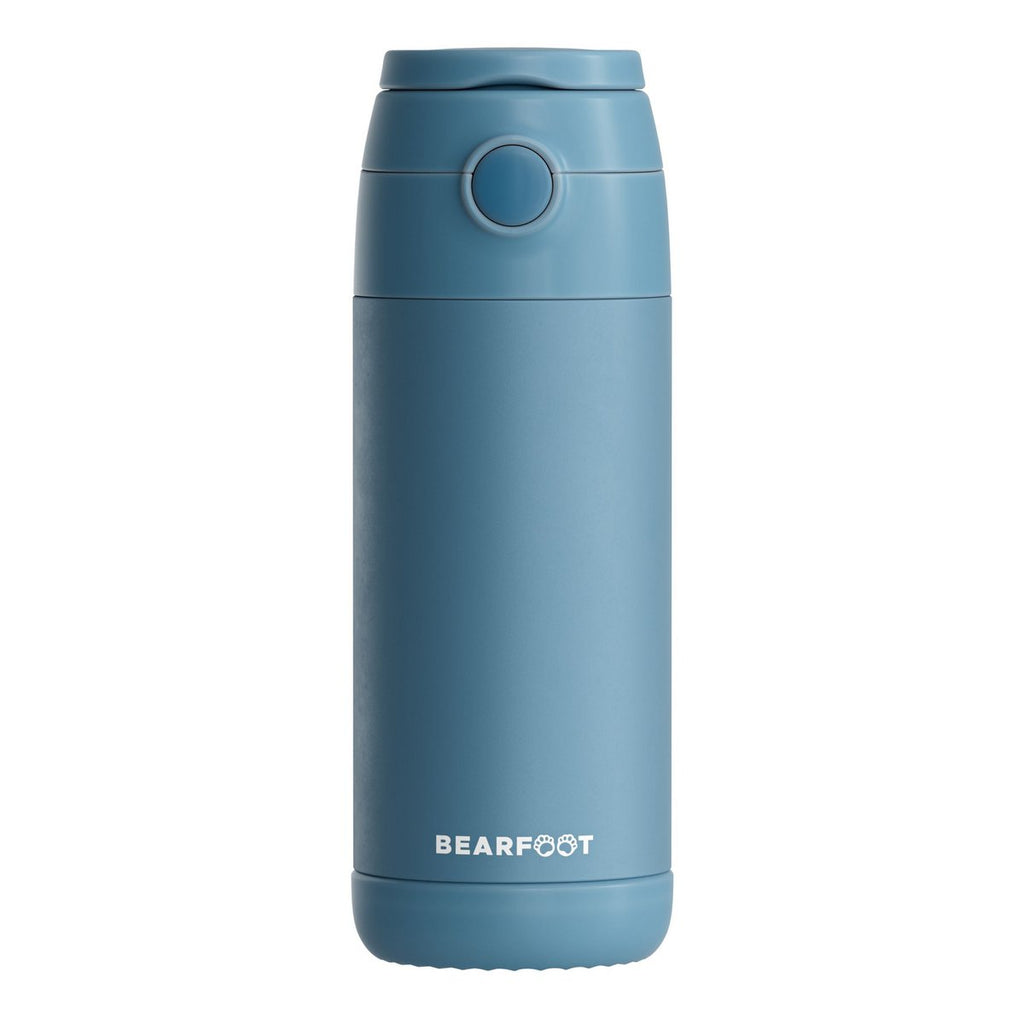 Thermo kinderdrinkfles RVS - blauw