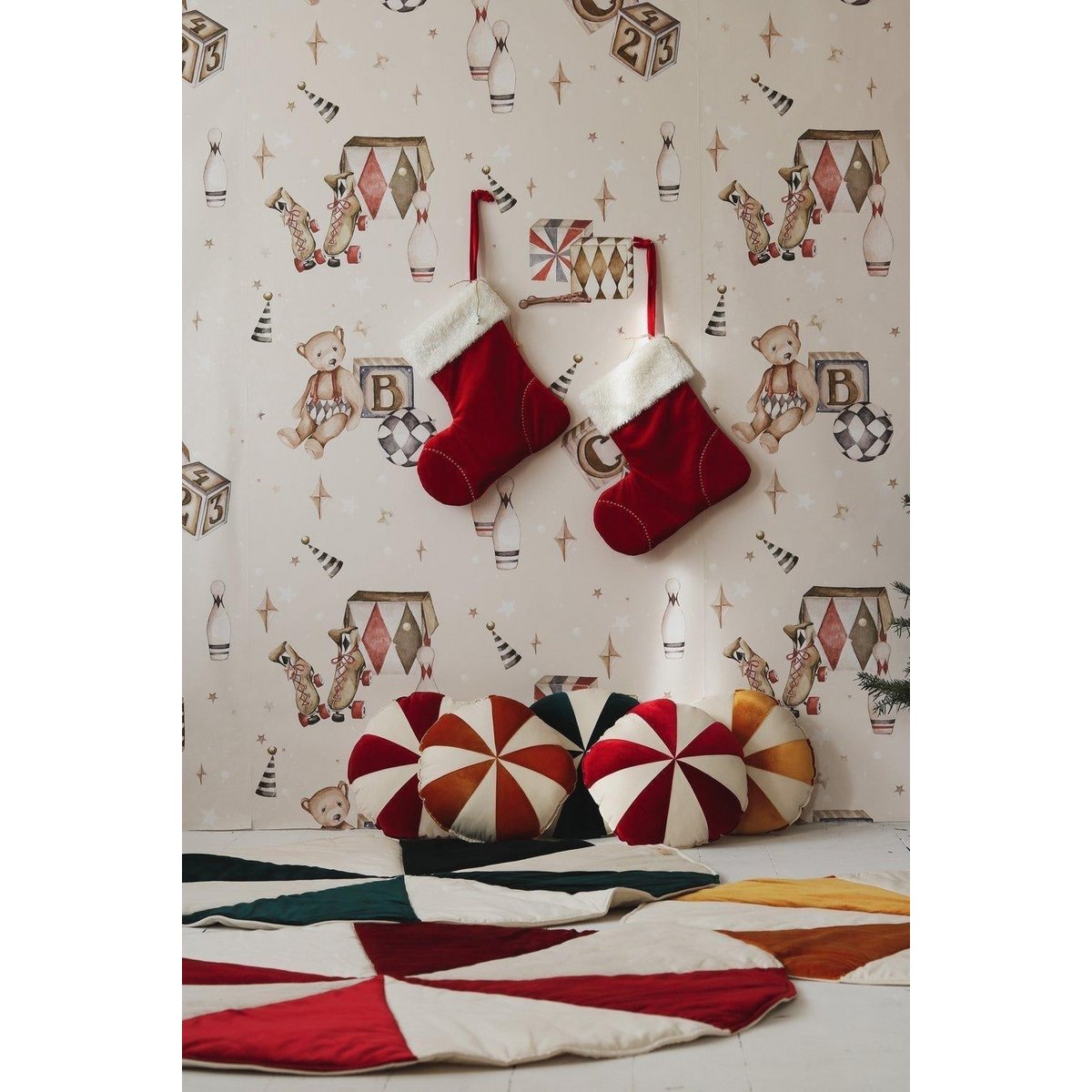 Moi Mili Ronde Speelmat Candy – Rood