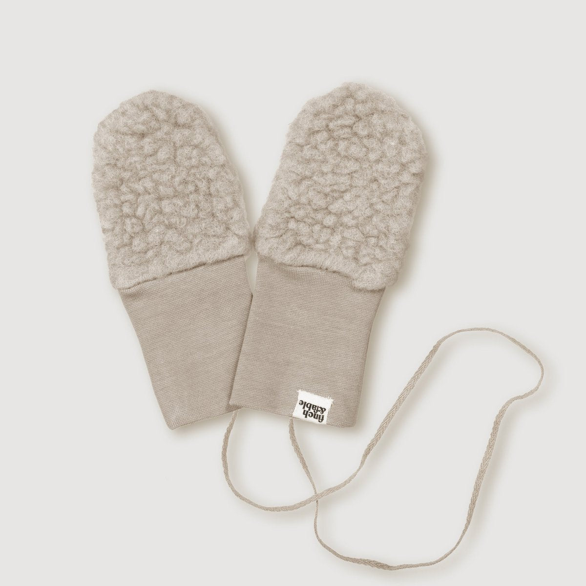 Wollen Sherpa Wanten - Zand