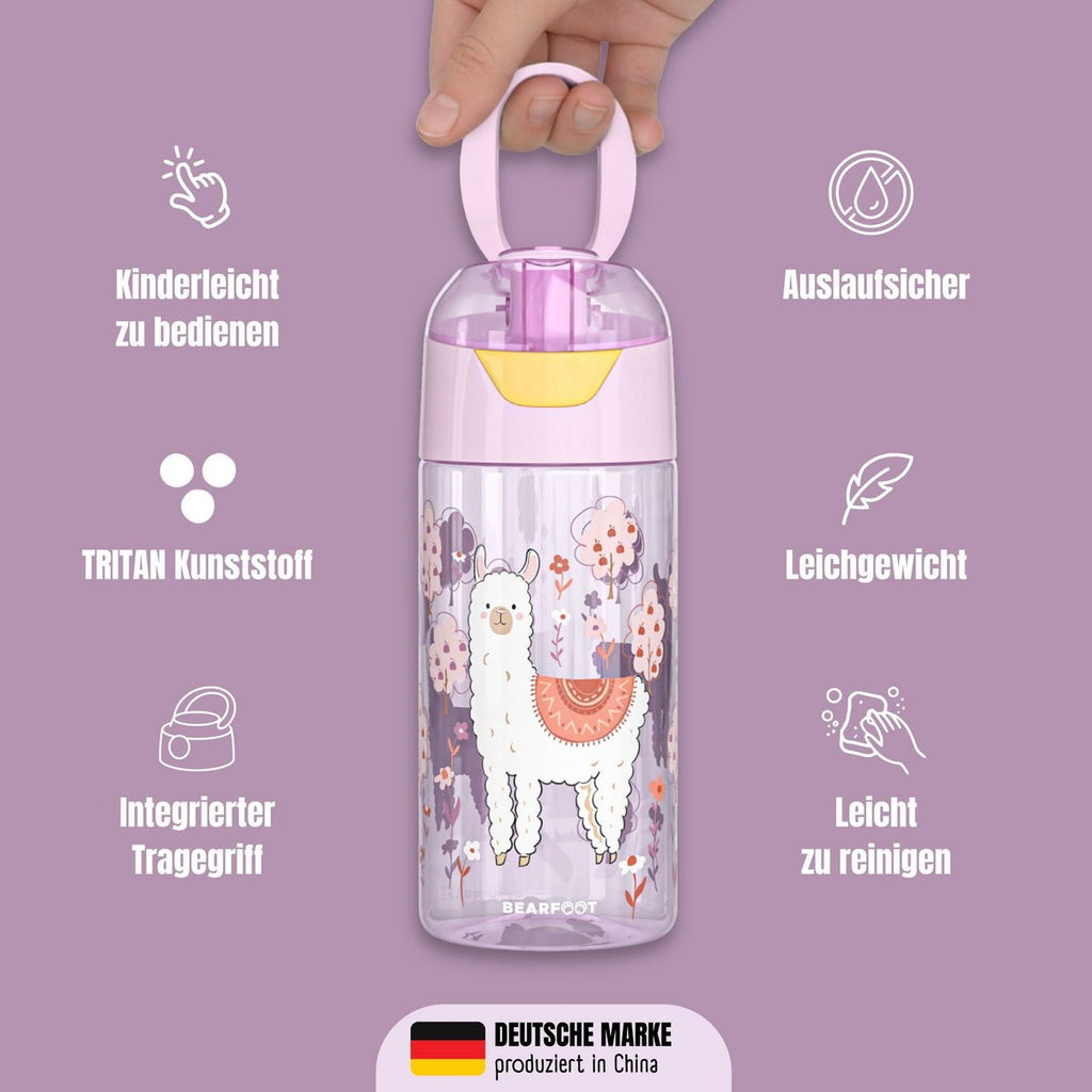 Kinderwaterfles, lichtgewicht waterfles - lama