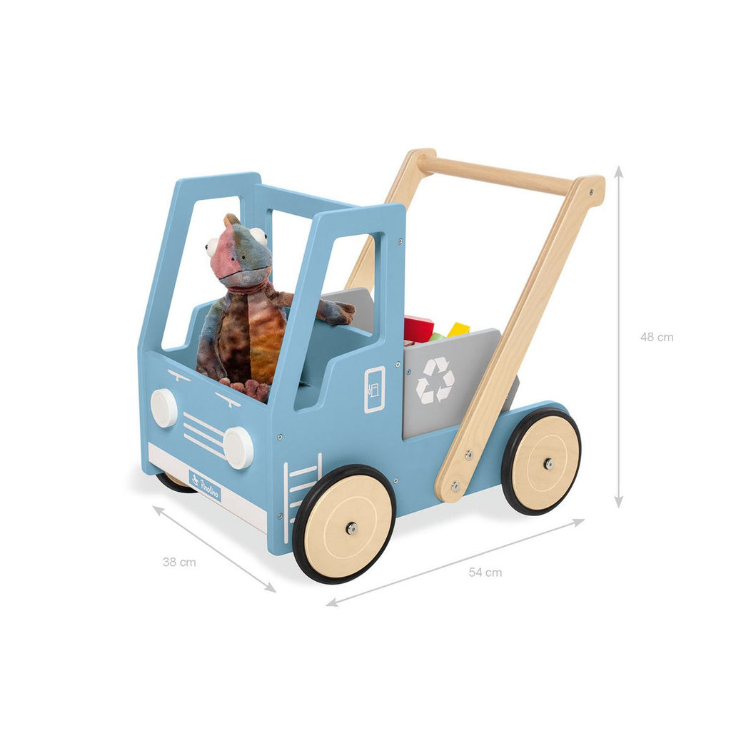 Houten Recycle Truck loopwagen