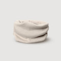 Wollen Rib Infinity Sjaal - Haverstreep