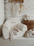 Teddy kinderstoel met naam geborduurd