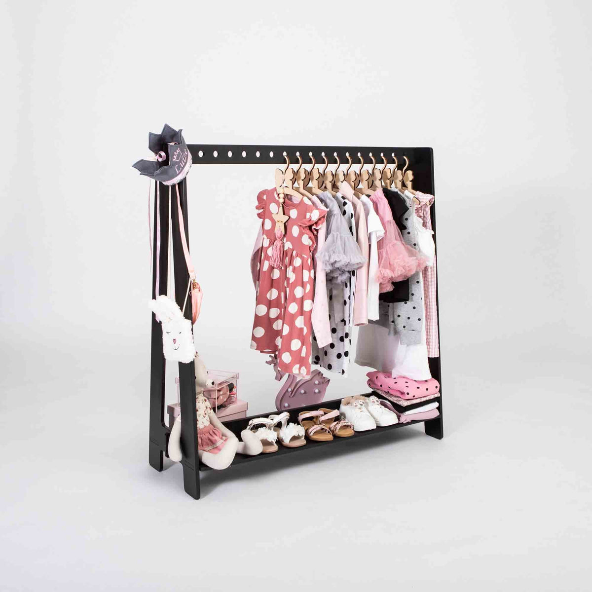 Houten Kinder Kledingrek