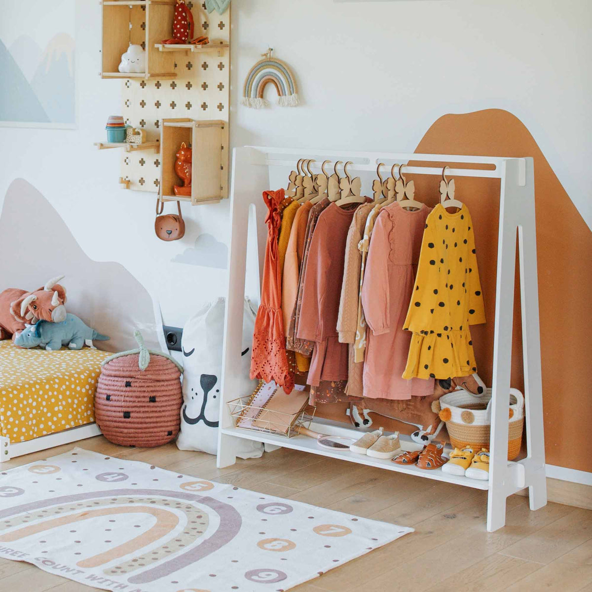 Houten Kinder Kledingrek A-Frame
