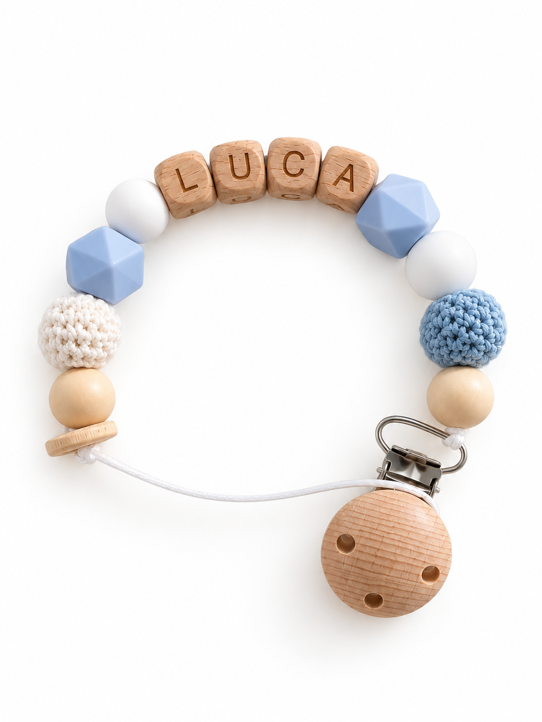 Speenkoord met naam Luca 
