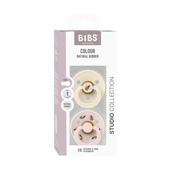 Bibs Studio Bumblebee maat 2 Ivory/Blush 2 pack