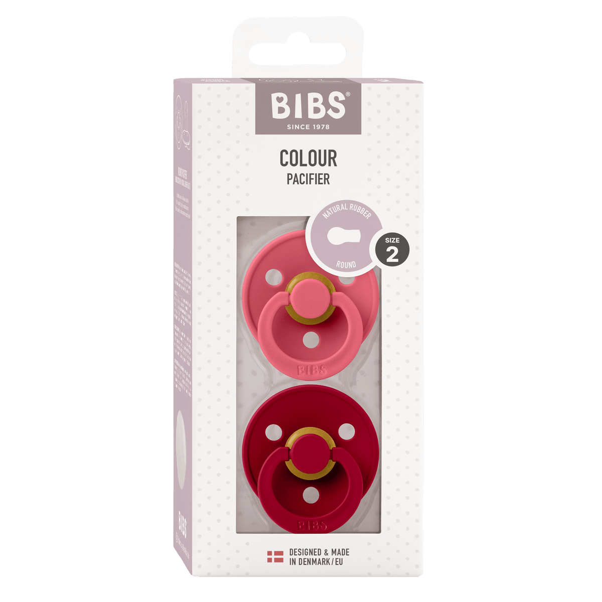 Bibs Colour maat 2 Ruby/Coral 2 pack
