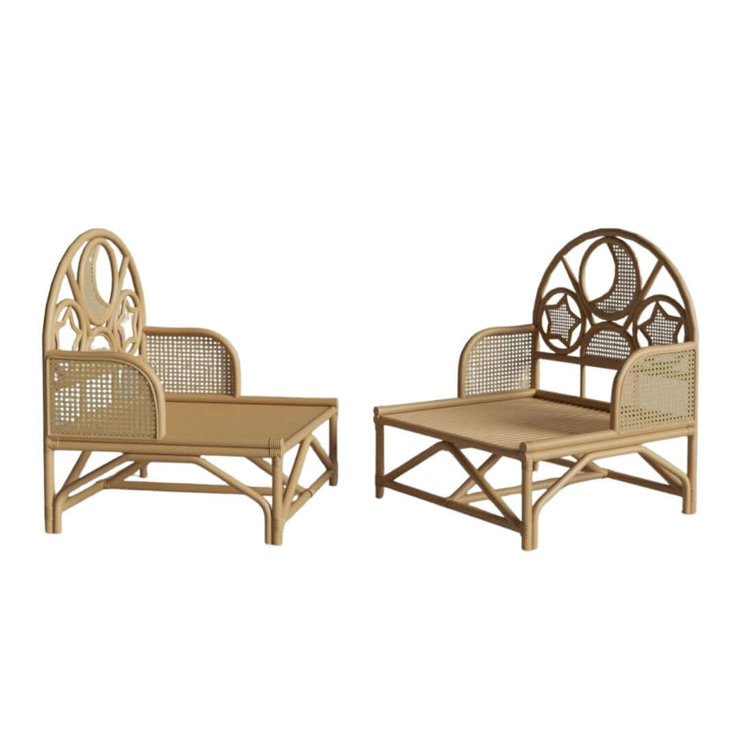 Oliver Teddy Rotan peuterbed 2 in 1