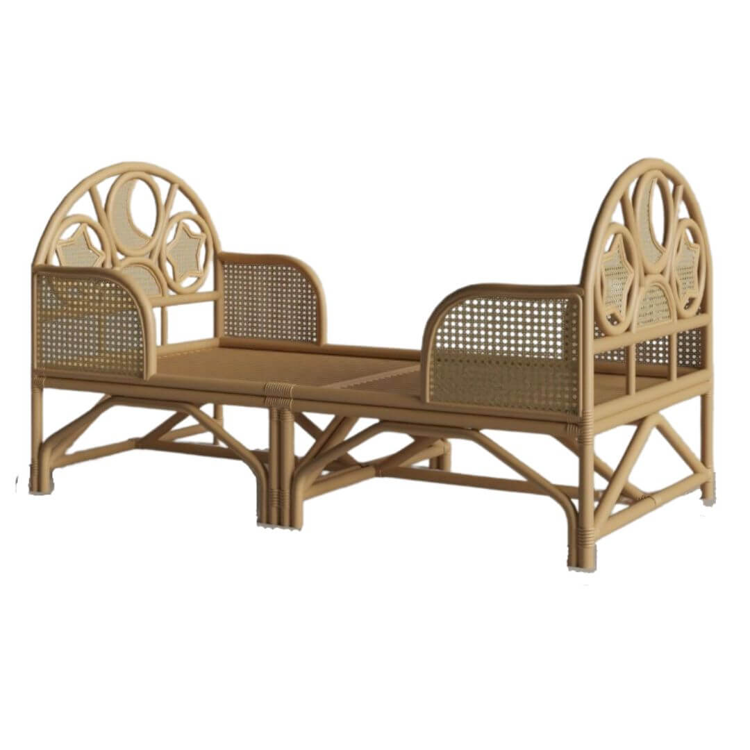 Oliver Teddy Rotan peuterbed 2 in 1