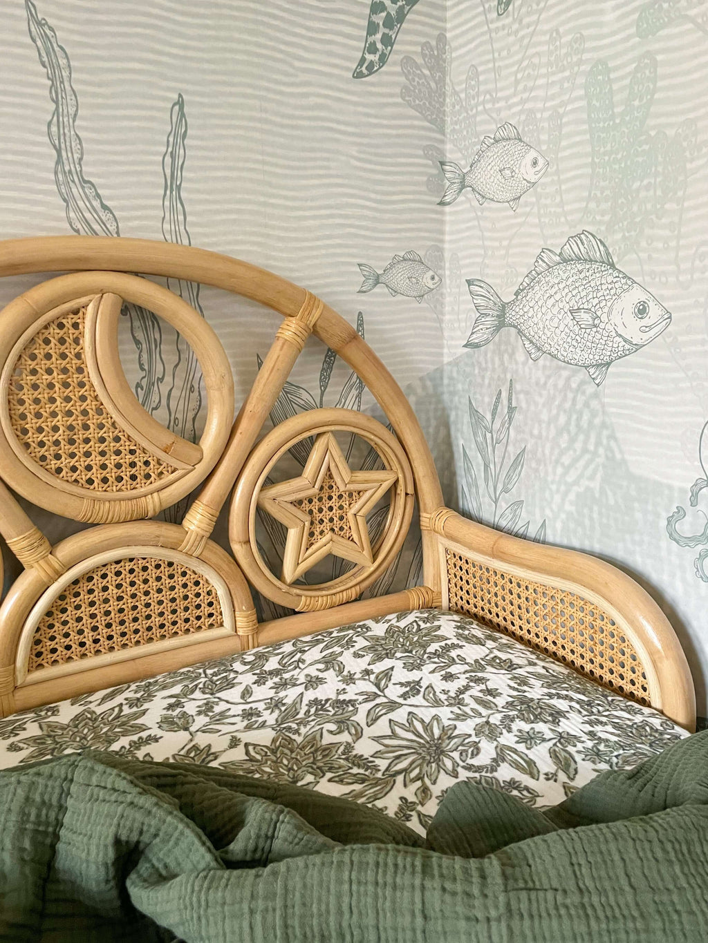 Oliver Teddy Rotan peuterbed 2 in 1