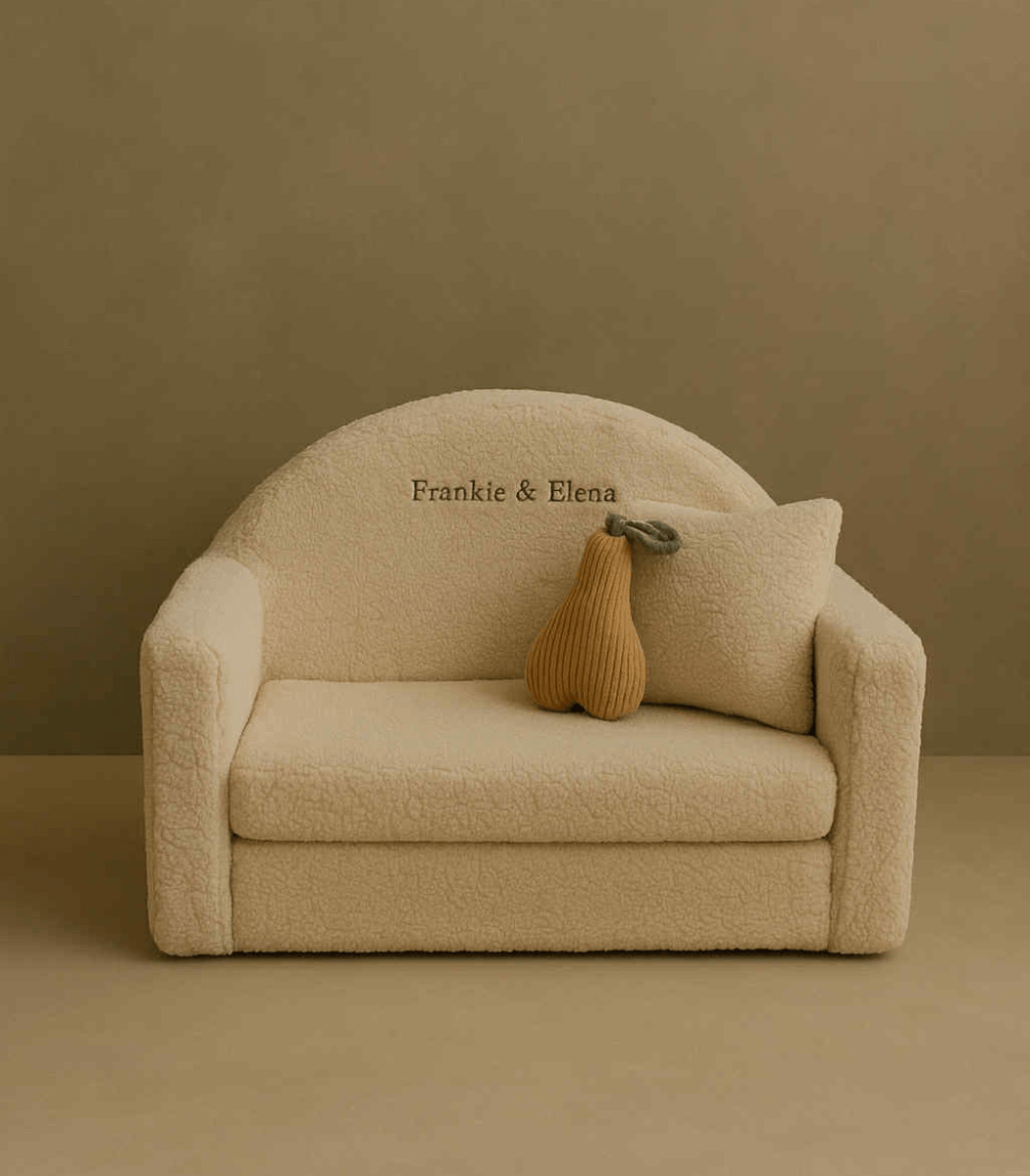 Gepersonaliseerde teddy fauteuil wit