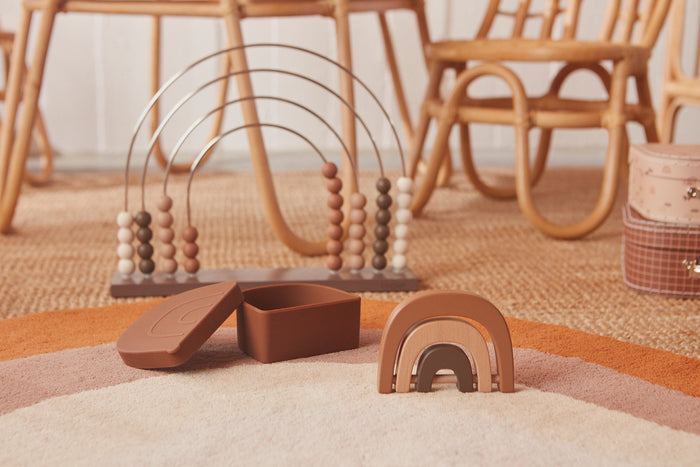 OYOY Mini Rainbow Houten Rammelaar