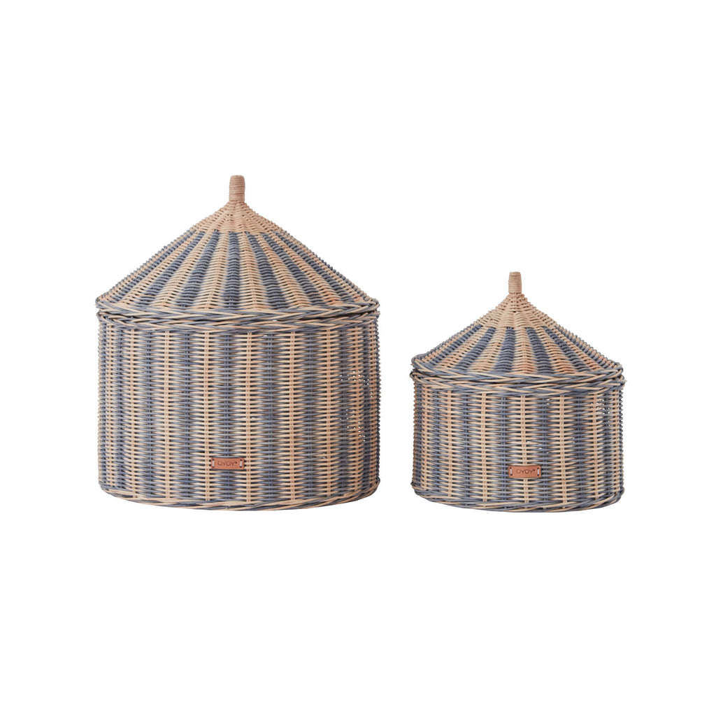 Circus Basket - Set/2 blauw
