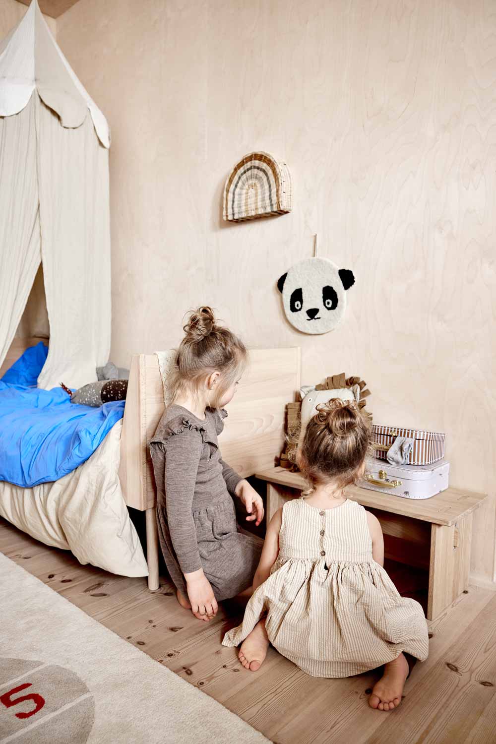 OYOY Mini Koffertjes Elephant & Stripe – Set van 2