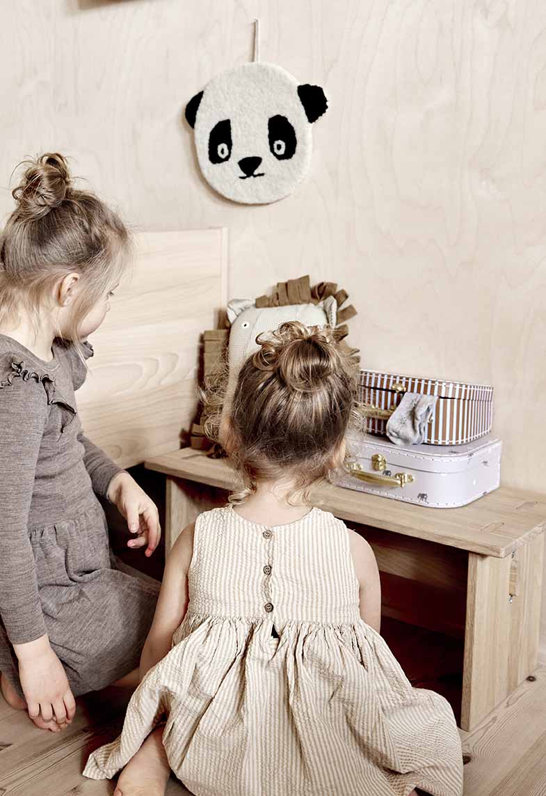 OYOY Mini Koffertjes Elephant & Stripe – Set van 2
