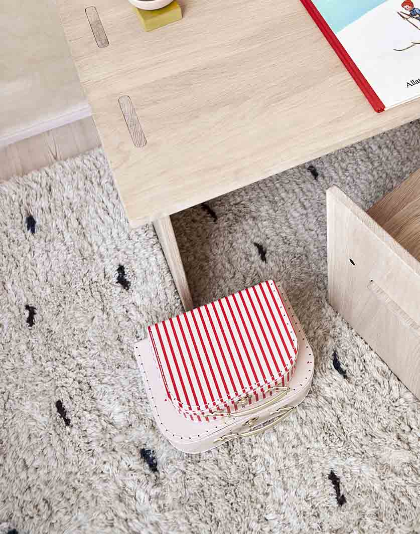 OYOY Mini Koffertjes Elephant & Stripe – Set van 2