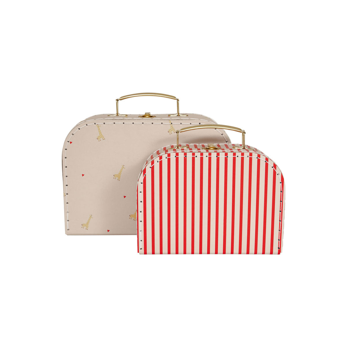 OYOY Mini Koffertjes Giraffe & Stripe – Set van 2