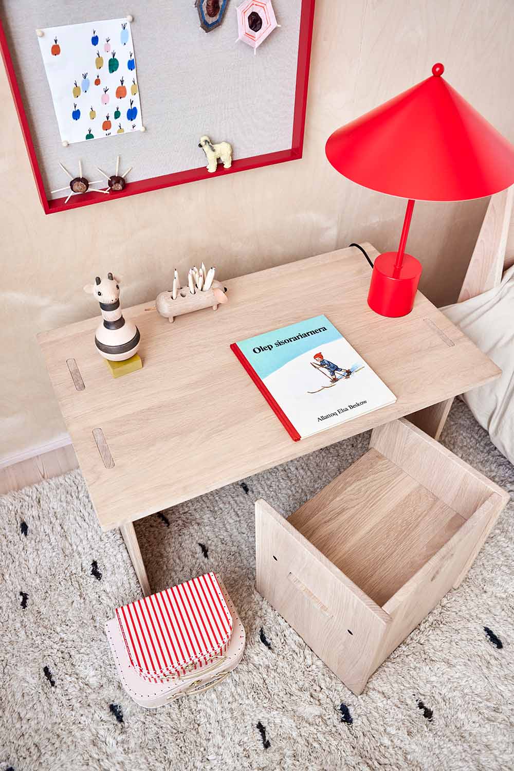 OYOY Mini Koffertjes Giraffe & Stripe – Set van 2