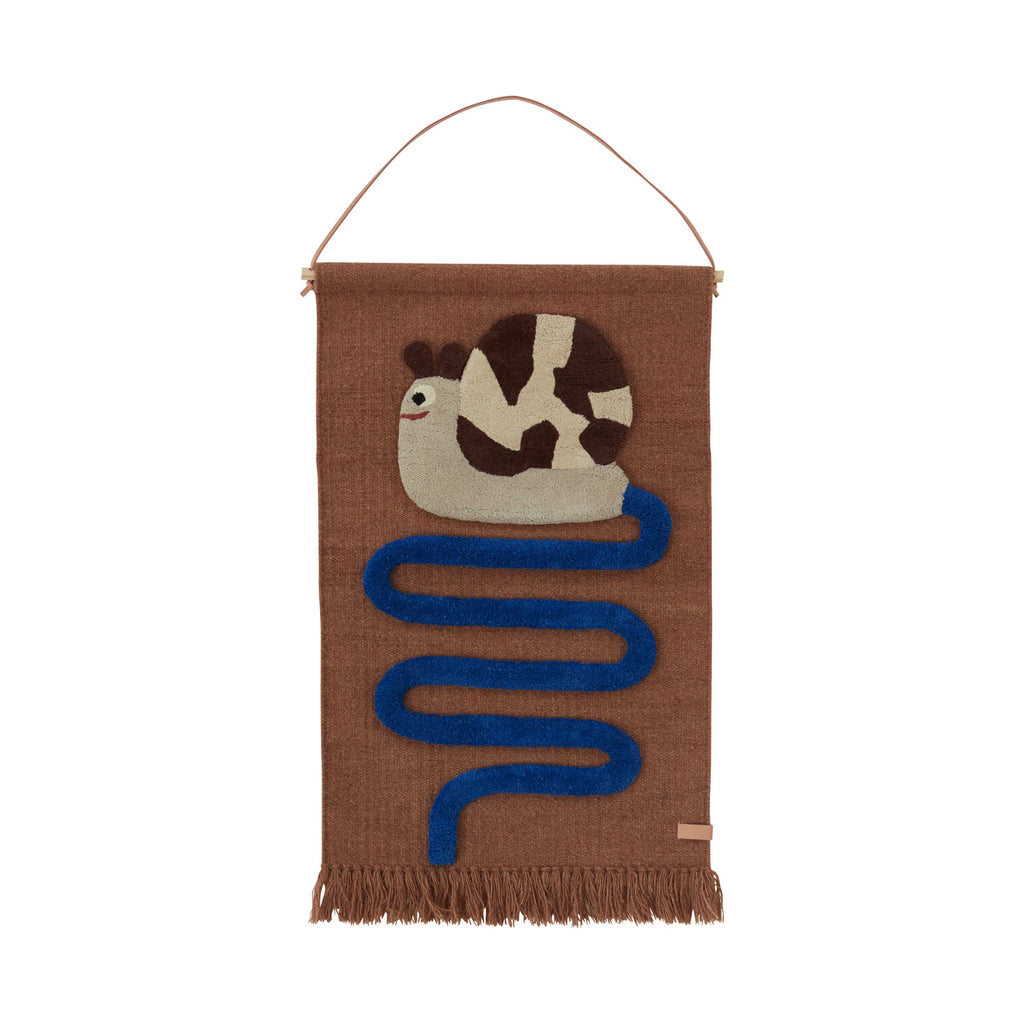 Sally Snail On The Way Wall Rug