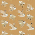Kinderbehang Meet me at the Wall - Owl - Dusty Yellow - Aniek Bartels