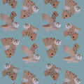 Kinderbehang Meet me at the Wall - Owl - Sky - Aniek Bartels