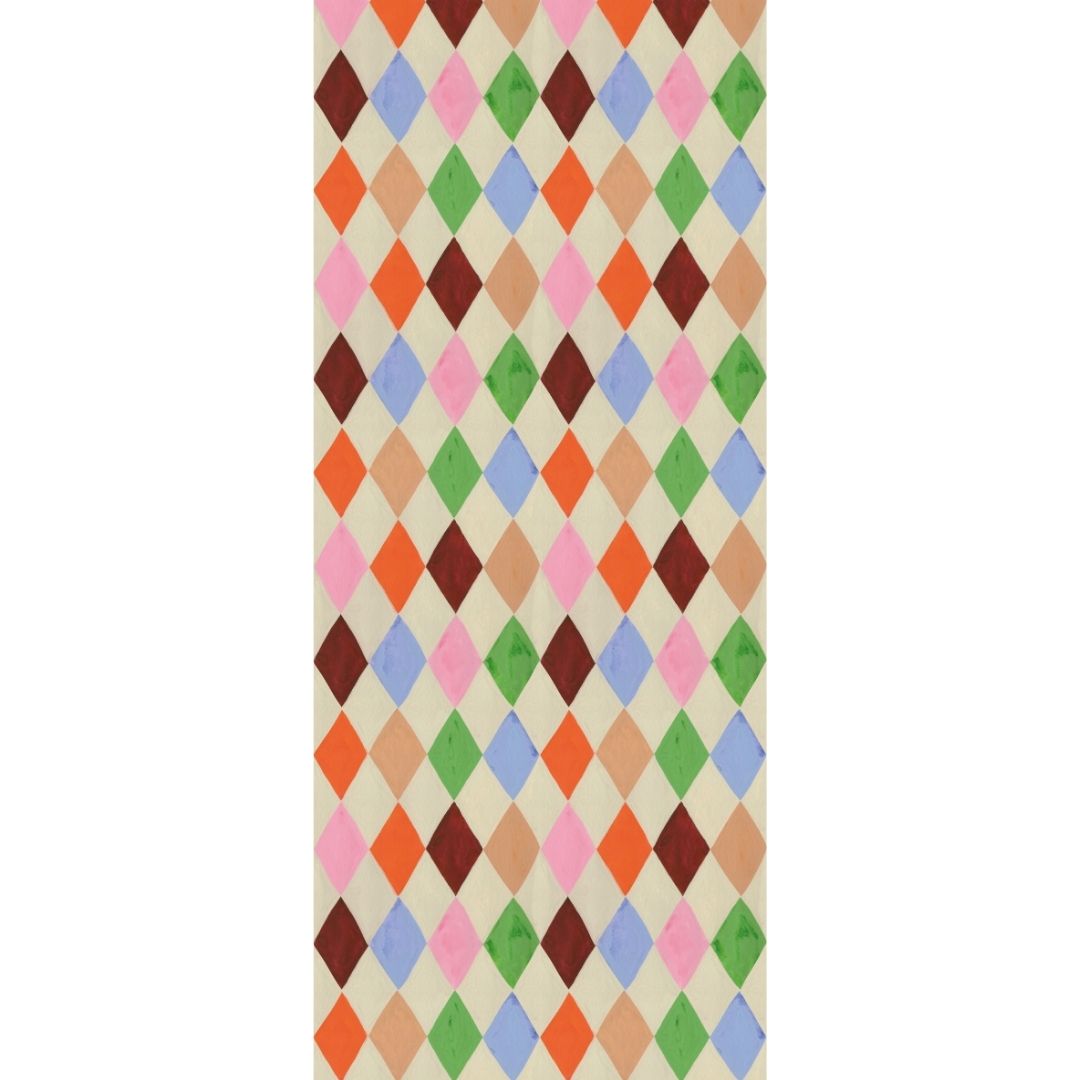 Behangstaal Meet me at the Wall - Harlequin multicolor - Aniek Bartels