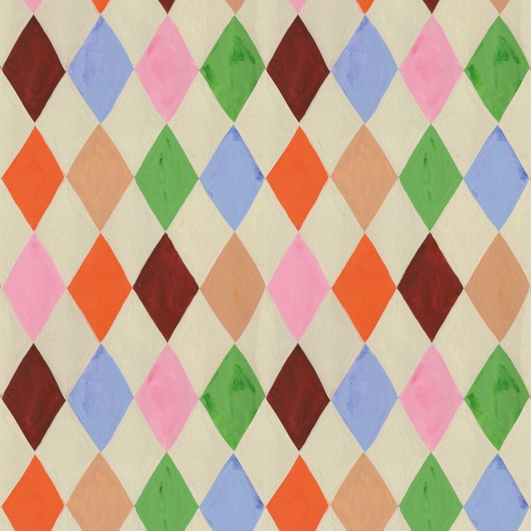 Kinderbehang Meet me at the Wall - Harlequin multicolor - Aniek Bartels