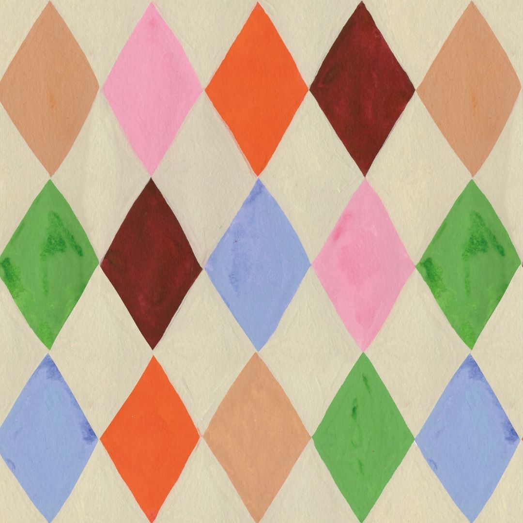 Kinderbehang Meet me at the Wall - Harlequin multicolor - Aniek Bartels