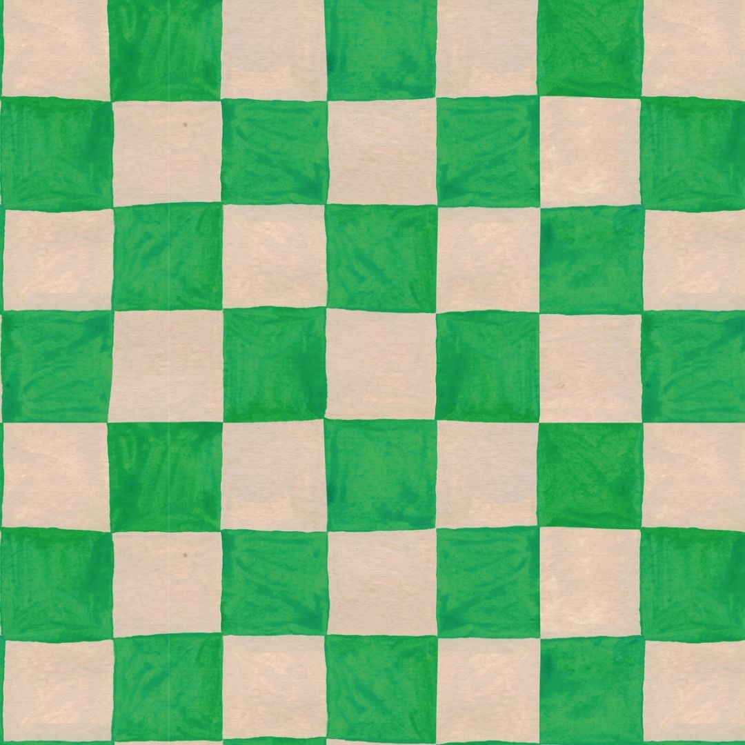 Kinderbehang Meet me at the Wall - Square blocks green - Aniek Bartels