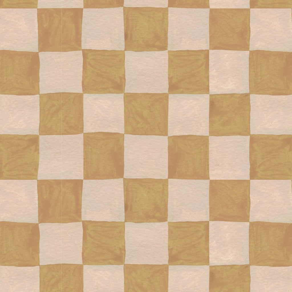 Behangstaal Meet me at the Wall - Square blocks sand - Aniek Bartels