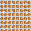 Behangstaal Meet me at the Wall - Lion head - Blue - Aniek Bartels